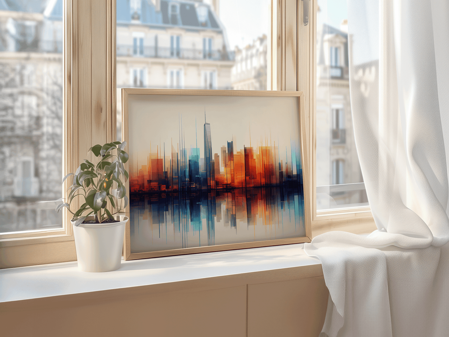 Abstract Cityscape Canvas Wall Art Print | Canvas Art, Art Prints & Framed Canvas - Buy Wall Art