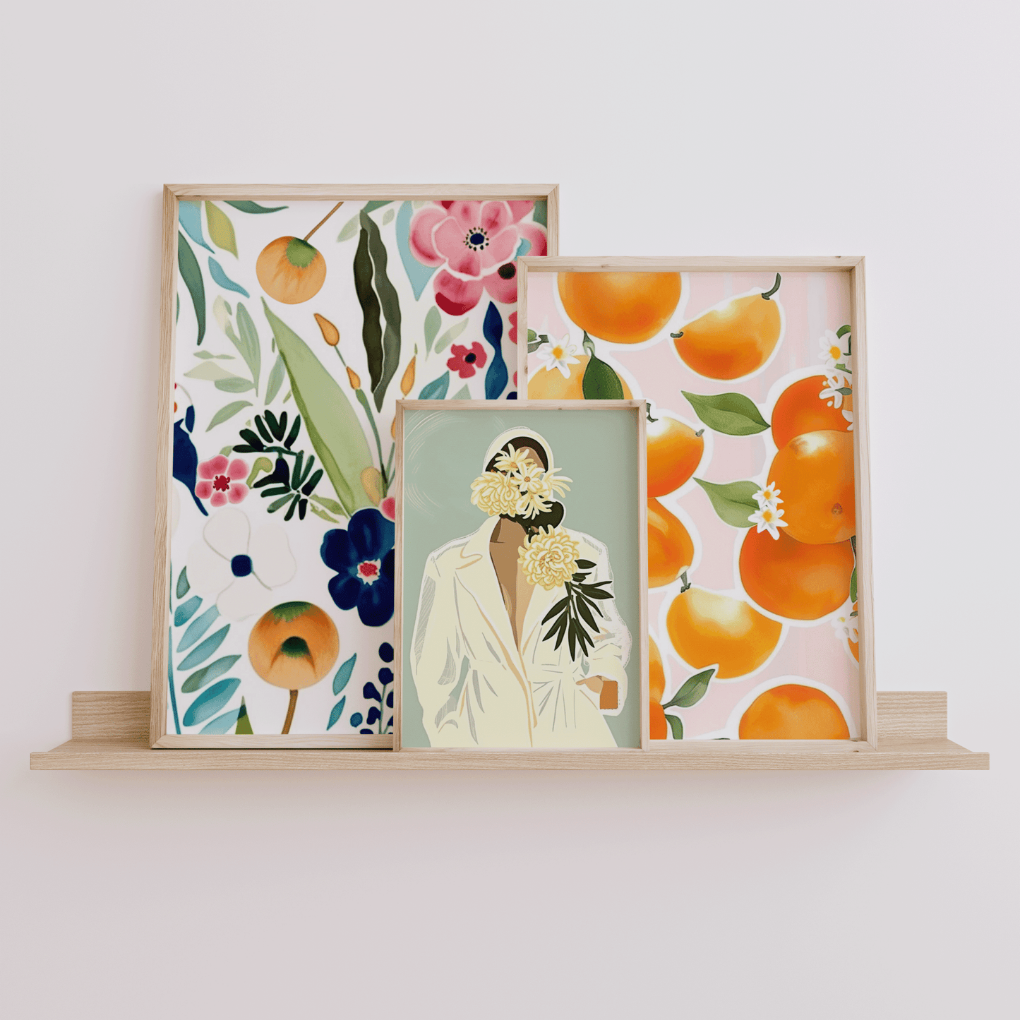Abstract Woman Flowers Print | Canvas Art, Art Prints & Framed Canvas - Buy Wall Art