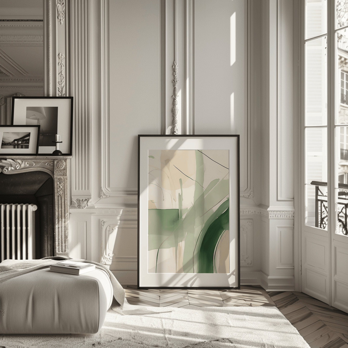 Beige Green Watercolor Abstract | Canvas Art, Art Prints & Framed Canvas - Buy Wall Art