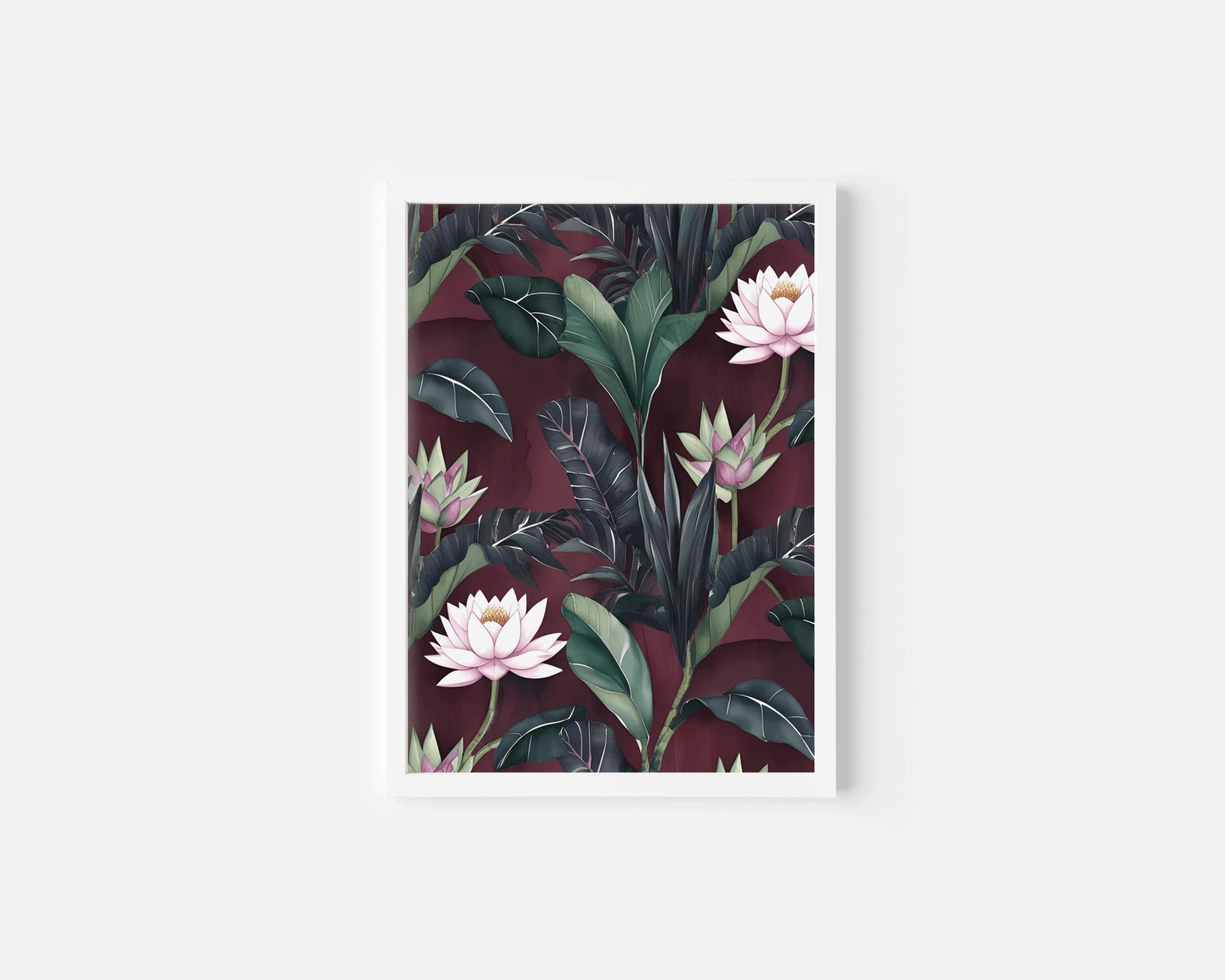 Burgundy Floral Wall Art | Canvas Art, Art Prints & Framed Canvas - Buy Wall Art