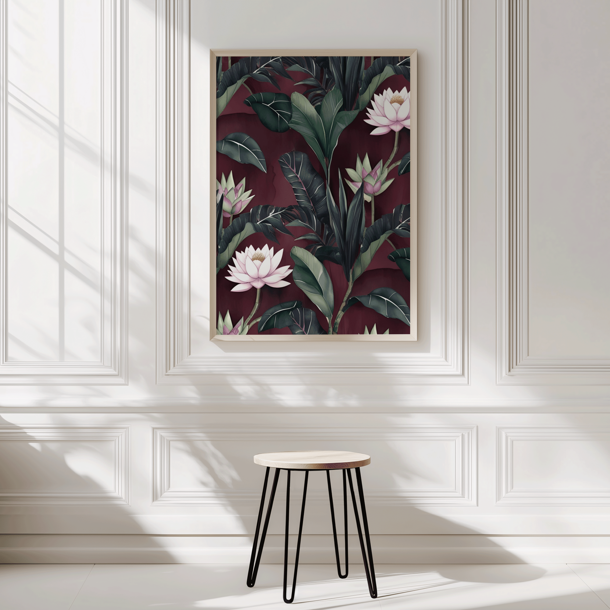 Burgundy Floral Wall Art | Canvas Art, Art Prints & Framed Canvas - Buy Wall Art