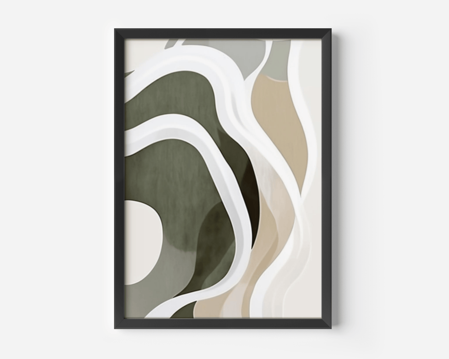 Green Beige Abstract Wall Art 2 | Canvas Art, Art Prints & Framed Canvas - Buy Wall Art
