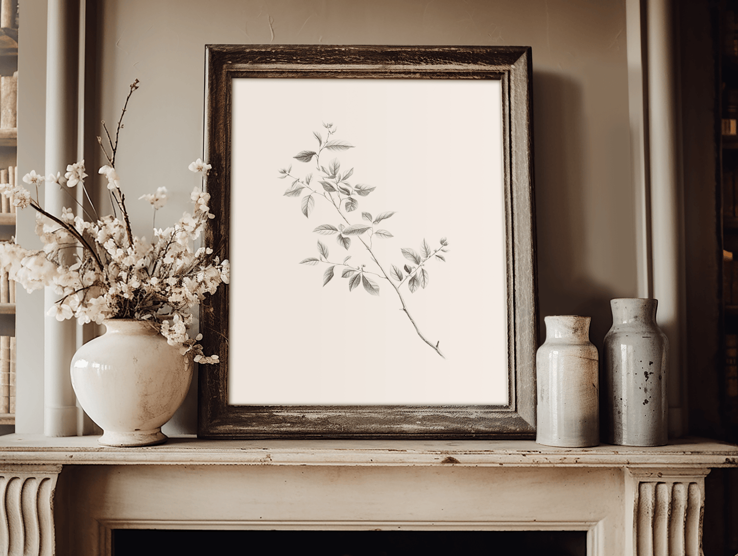 Minimalist Botanical Vintage Print | Canvas Art, Art Prints & Framed Canvas - Buy Wall Art