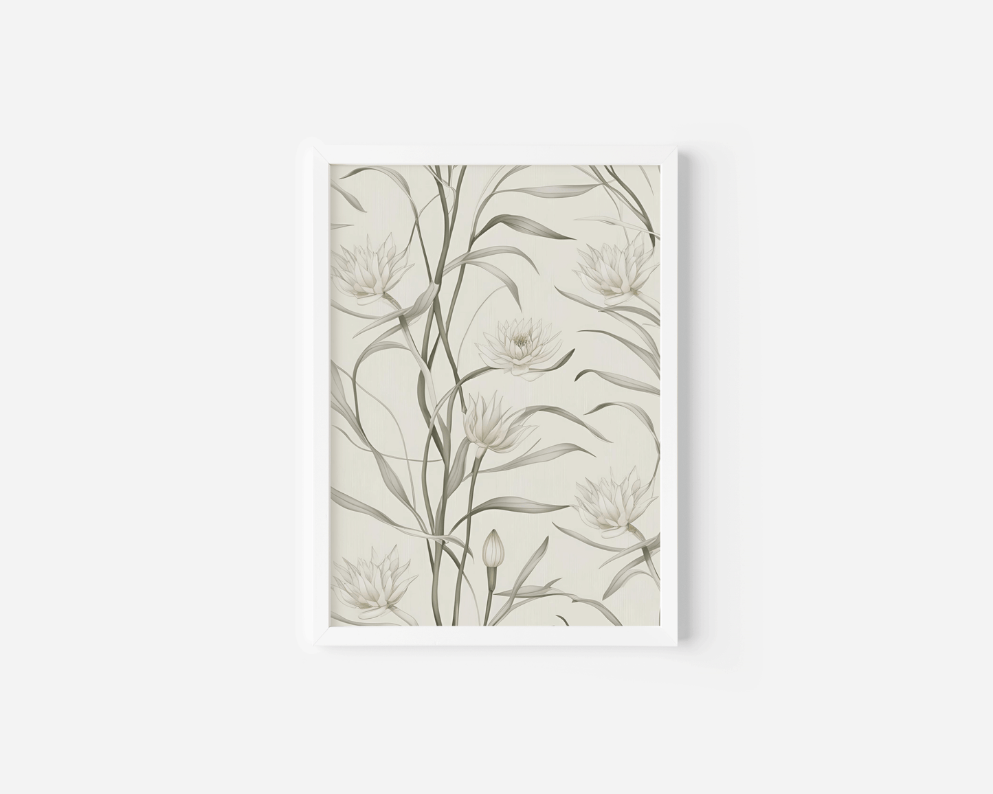 Muted Sage Green Flower Wall Art | Canvas Art, Art Prints & Framed Canvas - Buy Wall Art
