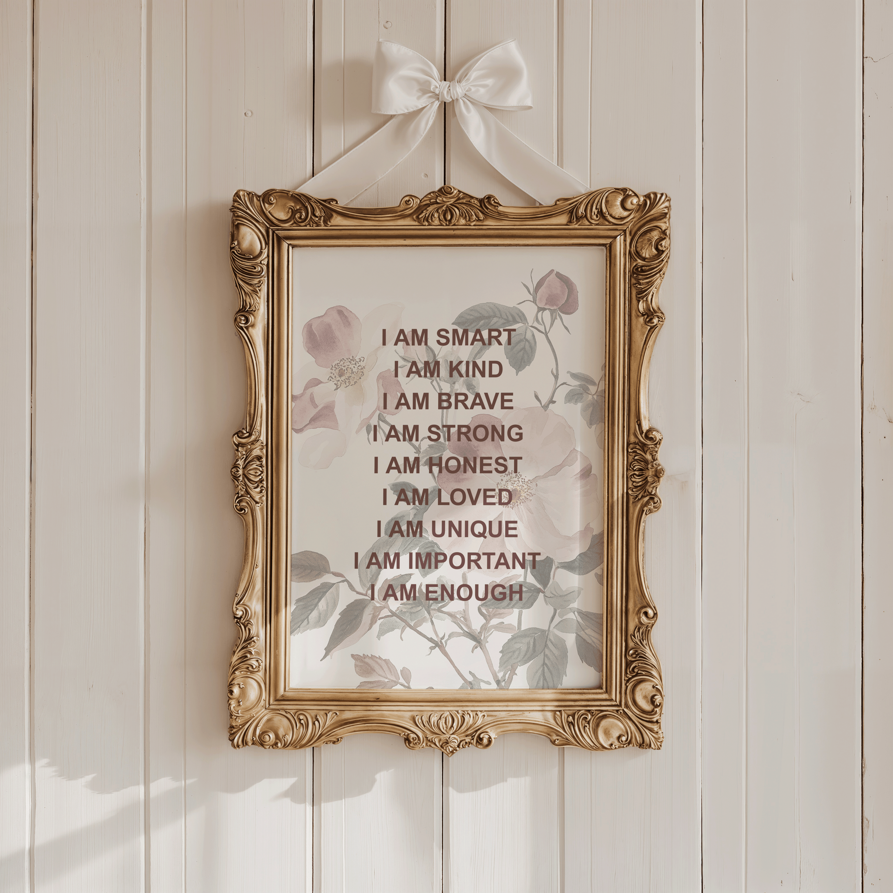 Positive Affirmations for Kids Wall Art With Wildflowers | Canvas Art, Art Prints & Framed Canvas, Botanical Positive Affirmations Wall Art Print, Inspirational Nursery Affirmations for Kids, I am Kind Loved Brave Enough, affirmation wall art
affirmations for kid
i am kind loved
i am brave enough
kids inspirational
nursery wall art
boho nursery decor
positive affirmation
neutral nursery
boho floral print
vintage botanical
bedroom office art
nursery classroom daycare art
motivational quotes
inspiring quotes