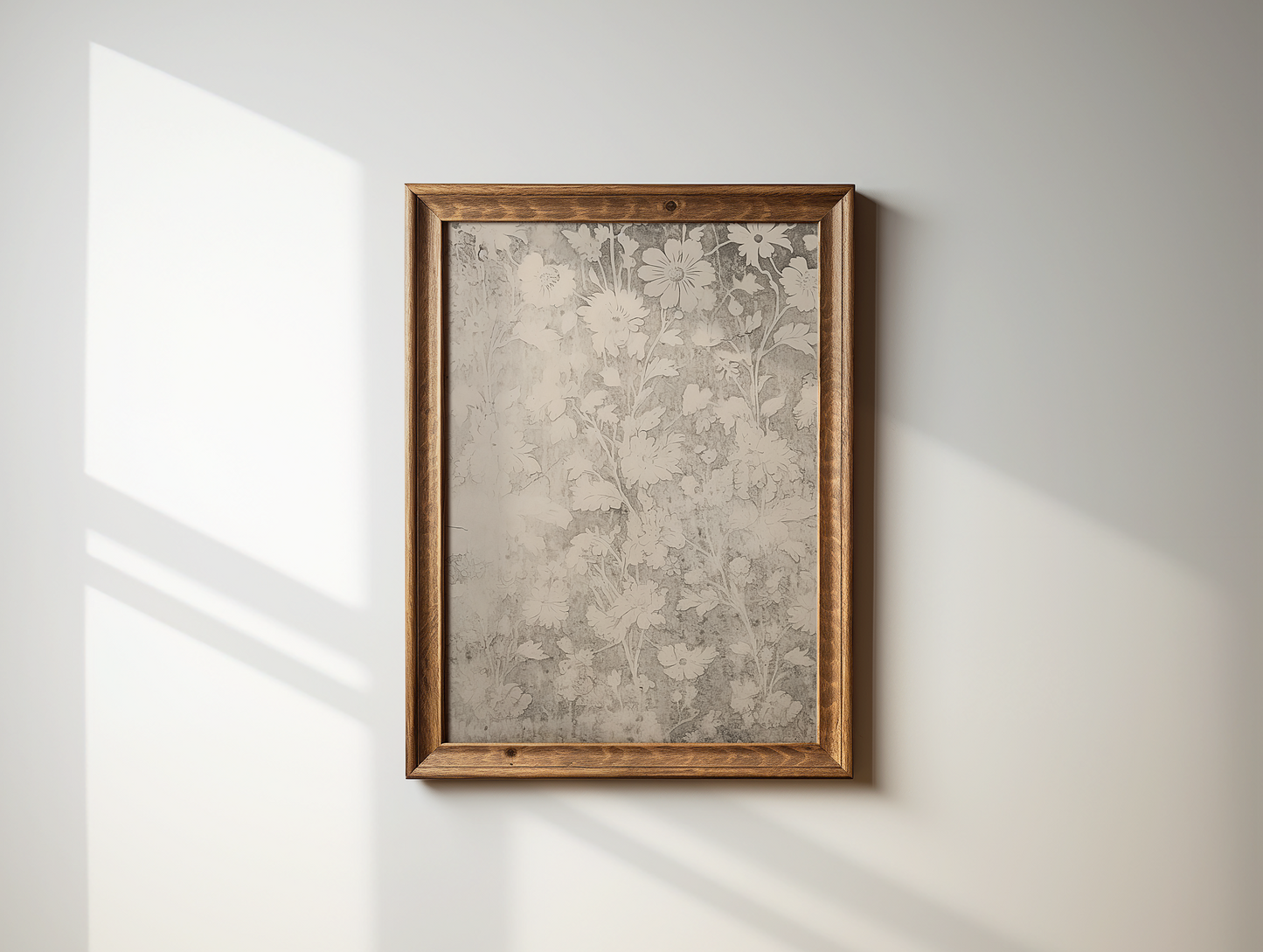 Vintage Botanical Art | Canvas Art, Art Prints & Framed Canvas, flower pattern textile antique muted wall art