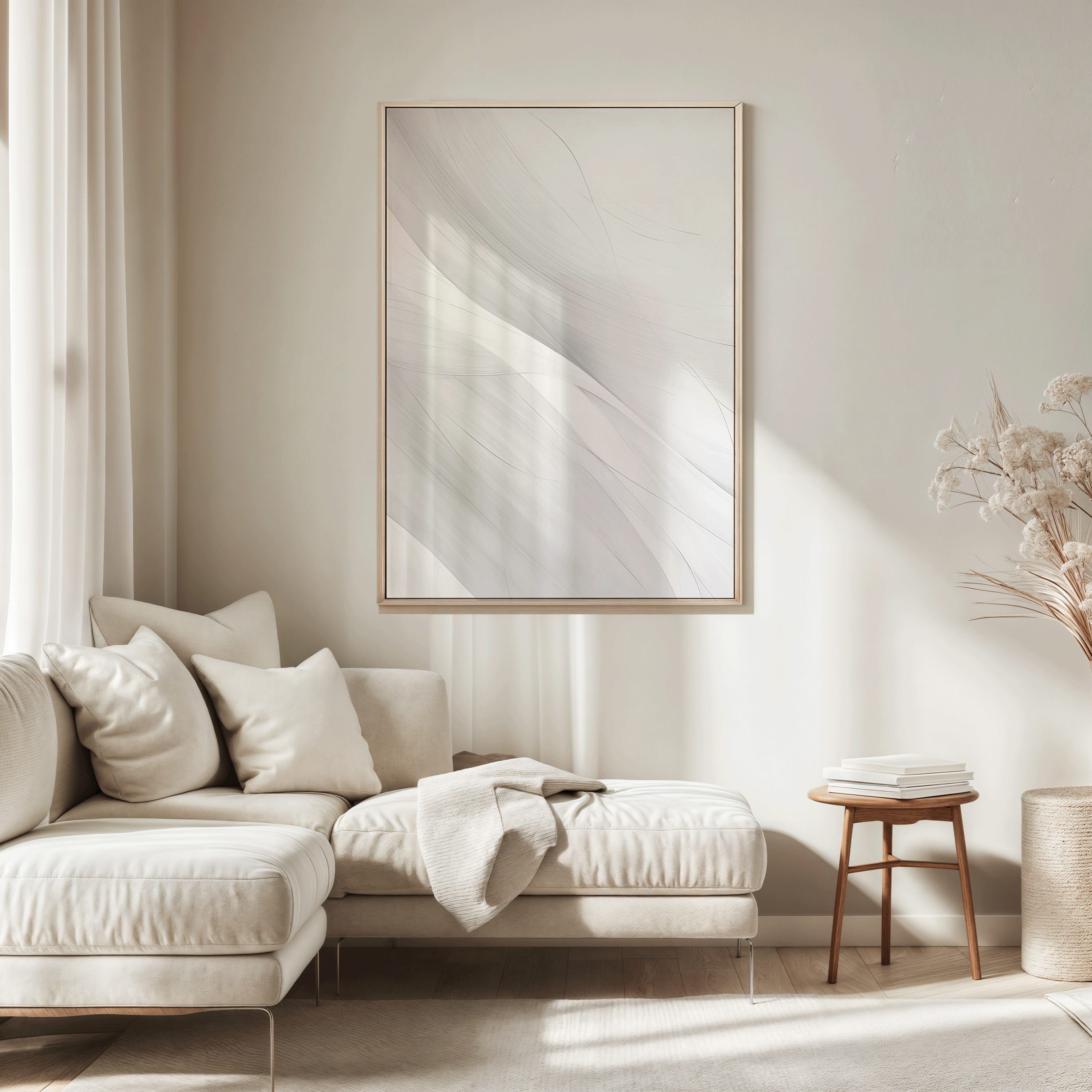 Minimal Neutral Wall Art | Canvas Art, Art Prints & Framed Canvas, abstract modern contemporary wall art print, buy wall art online, wall art canada, grey white beige minimalist print