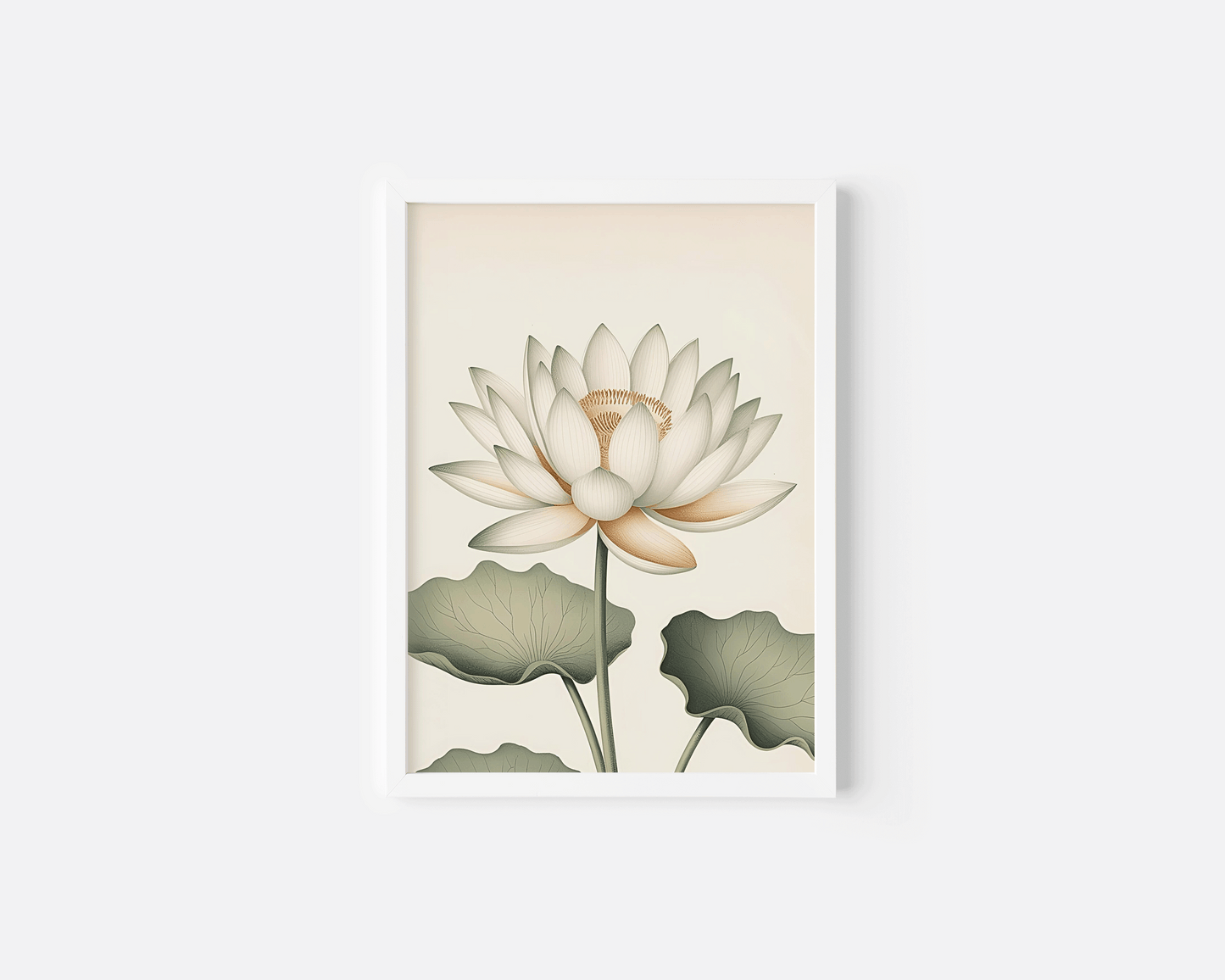 white lotus Floral Wall Art - The White Lotus | Canvas Art, Art Prints & Framed Canvas, living room wall art, bedroom art prints, framed canvas wall art prints, stretched canvas print, white lotus flower green leaves maroon burgundy