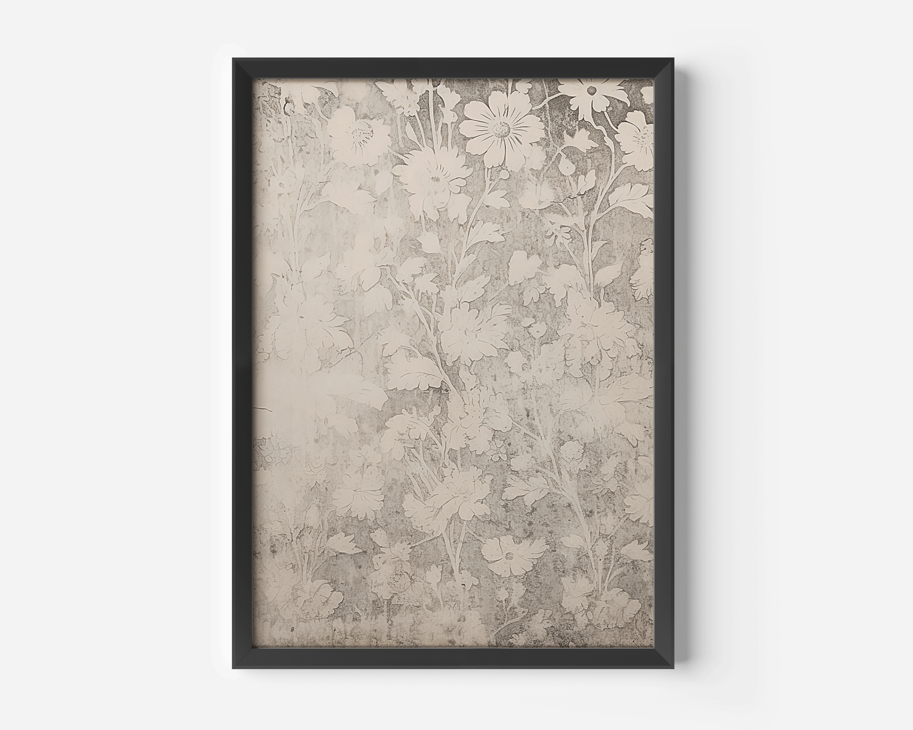Vintage Botanical Art | Canvas Art, Art Prints & Framed Canvas, flower pattern textile antique muted wall art, floral abstract minimal botanical framed canvas wall art print, living room wall art ideas, buy wall art online, wall art canada, buy wall art online in canada, large wall art