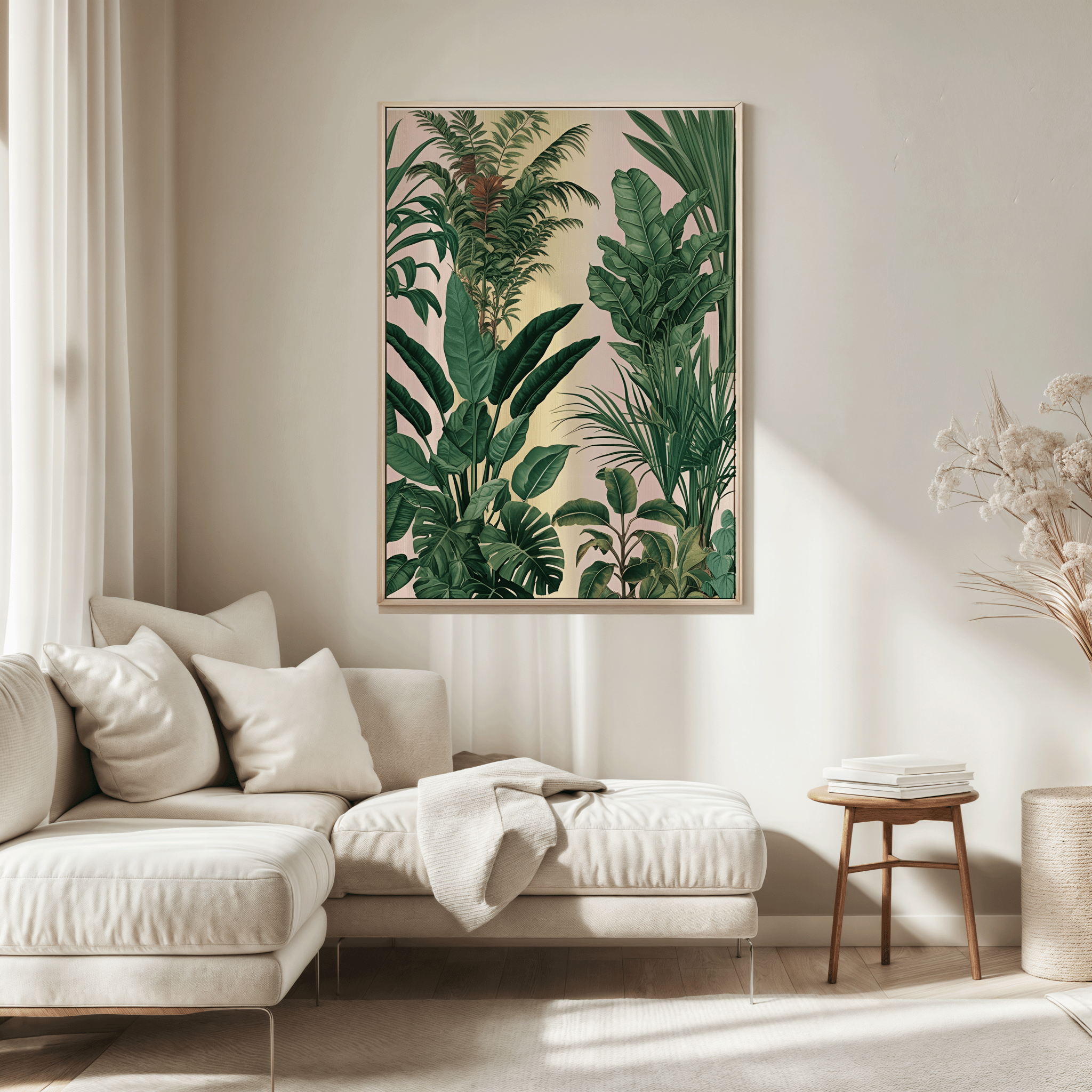 Tropical Leaves Wall Art Print | Canvas Art, Art Prints & Framed Canvas - Buy Wall Art