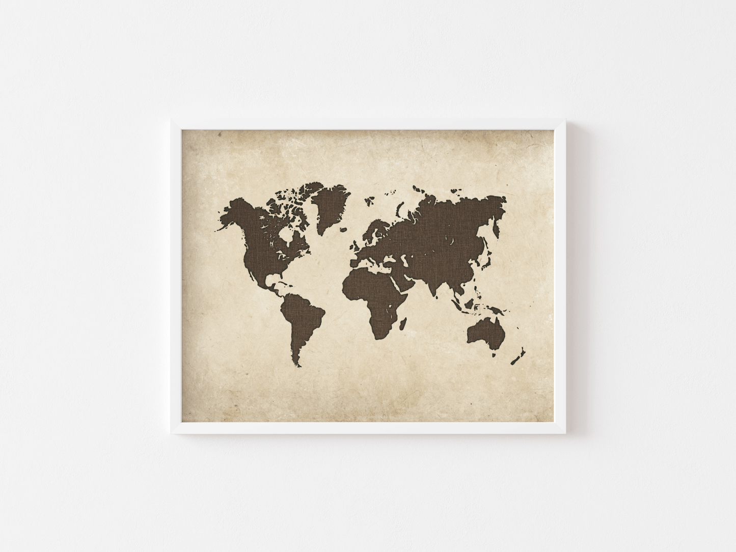 Vintage Canvas Art World Map - Buy Wall Art