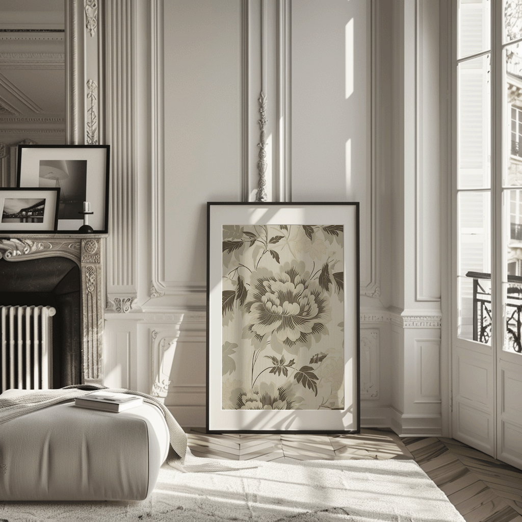 Vintage Green Flower Wall Art | Canvas Art, Art Prints & Framed Canvas - Buy Wall Art