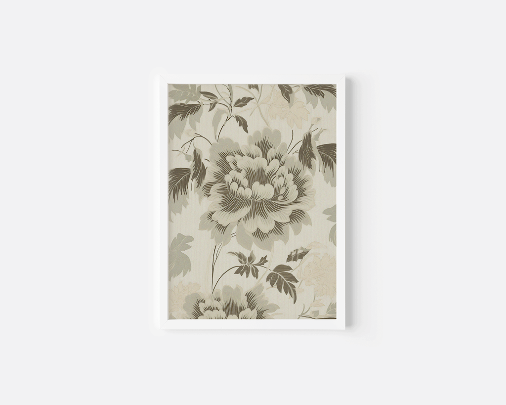 Vintage Green Flower Wall Art | Canvas Art, Art Prints & Framed Canvas - Buy Wall Art