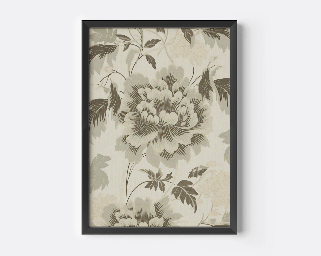 Vintage Green Flower Wall Art | Canvas Art, Art Prints & Framed Canvas - Buy Wall Art