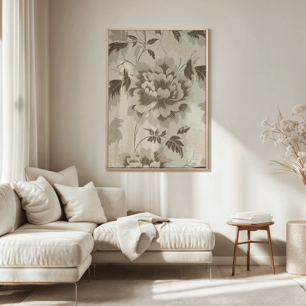 Vintage Green Flower Wall Art | Canvas Art, Art Prints & Framed Canvas - Buy Wall Art
