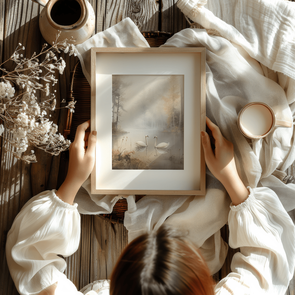 Vintage Lake Landscape Wall Art | Canvas Art, Art Prints & Framed Canvas - Buy Wall Art