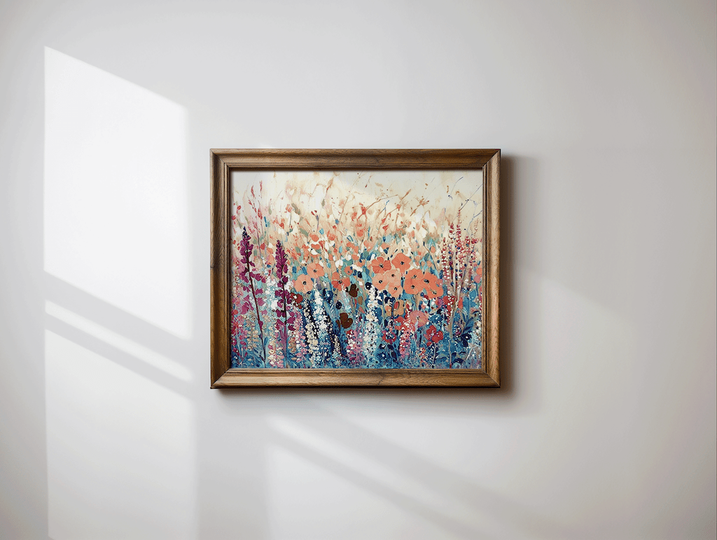 Wildflower Landscape Canvas Print | Canvas Art, Art Prints & Framed Canvas - Buy Wall Art