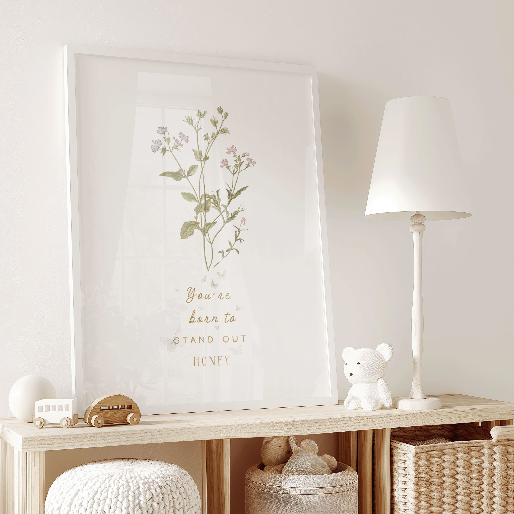 Wildflower Vintage Nursery Art | Canvas Art, Art Prints & Framed Canvas - Buy Wall Art