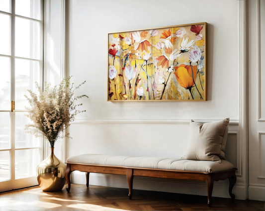 Top Wall Art Trends in 2025: What's In and What's Out?, abstract botancial flower best selling wall art in 2024 2025 great big canvas desenio, living room canvas wall art framed