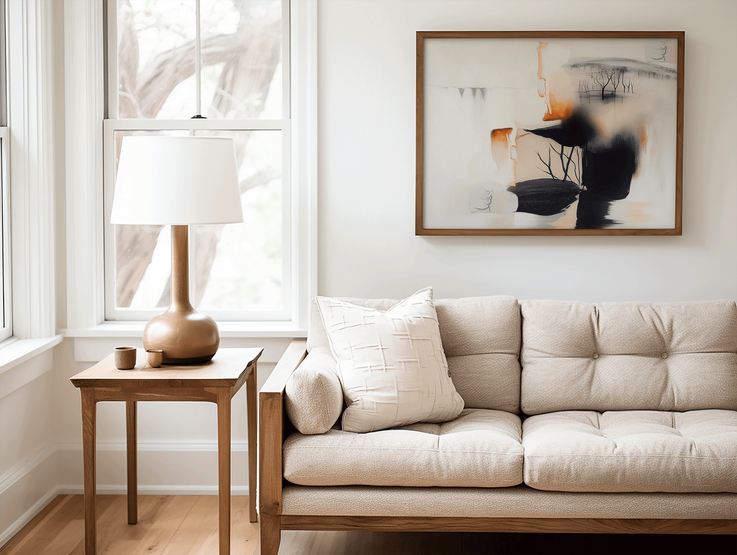Abstract Black Orange Wall Art | Canvas Art, Art Prints & Framed Canvas - Buy Wall Art