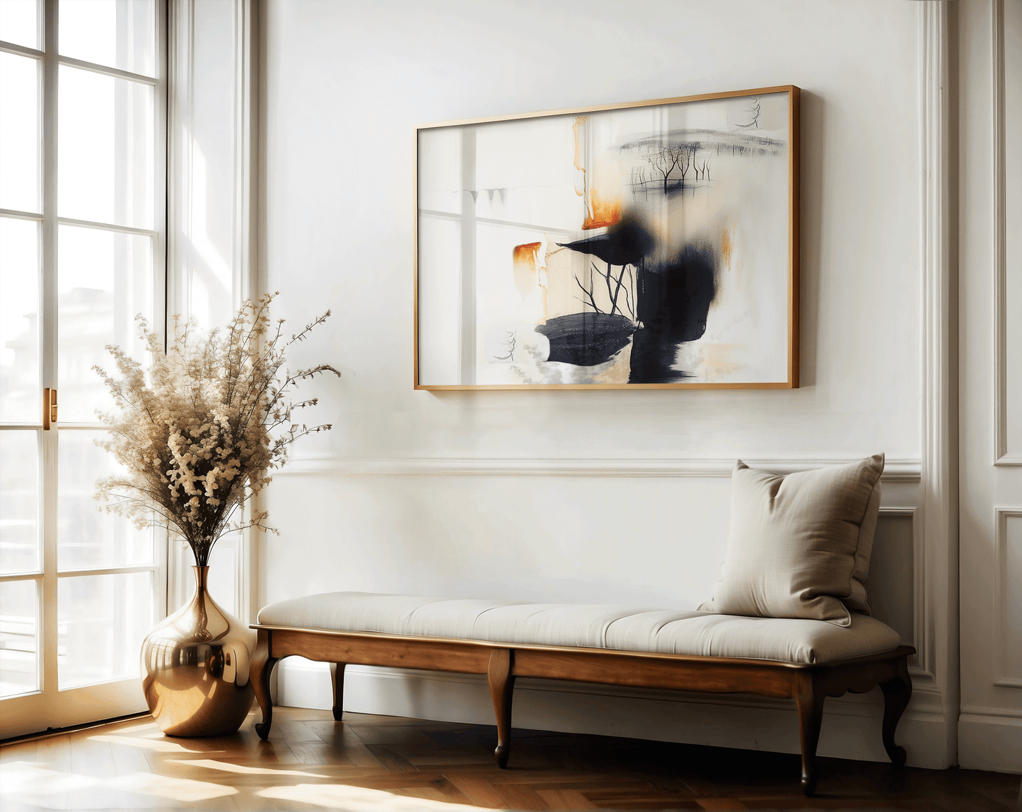 Abstract Black Orange Wall Art | Canvas Art, Art Prints & Framed Canvas - Buy Wall Art