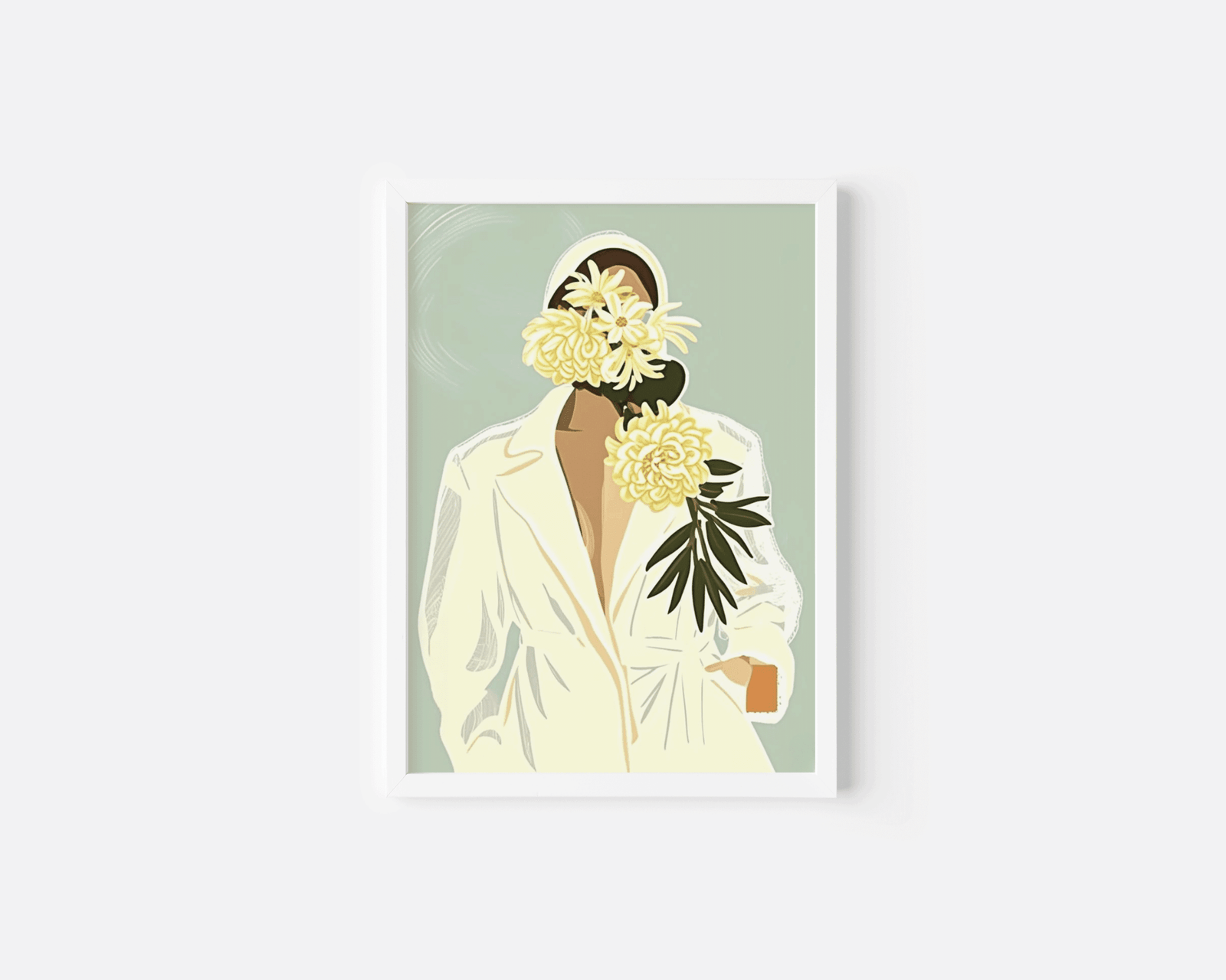 Abstract Woman Flowers Print | Canvas Art, Art Prints & Framed Canvas - Buy Wall Art