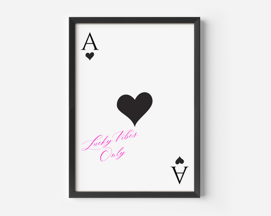 Ace of Hearts Wall Art | Canvas Art, Art Prints & Framed Canvas - Buy Wall Art