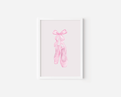 Ballet Slippers Nursery Wall Art | Canvas Art, Art Prints & Framed Canvas - Buy Wall Art