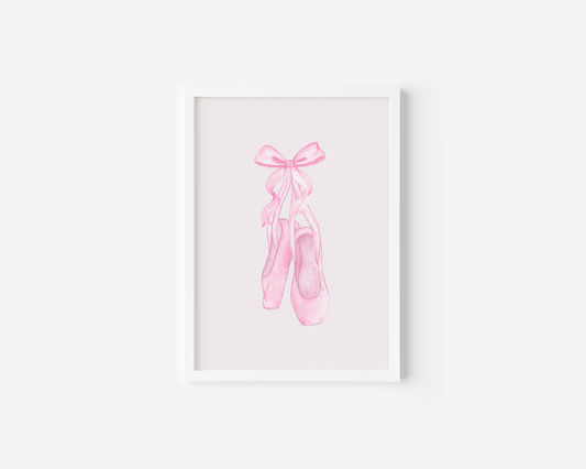 Ballet Slippers Nursery Wall Art | Canvas Art, Art Prints & Framed Canvas - Buy Wall Art