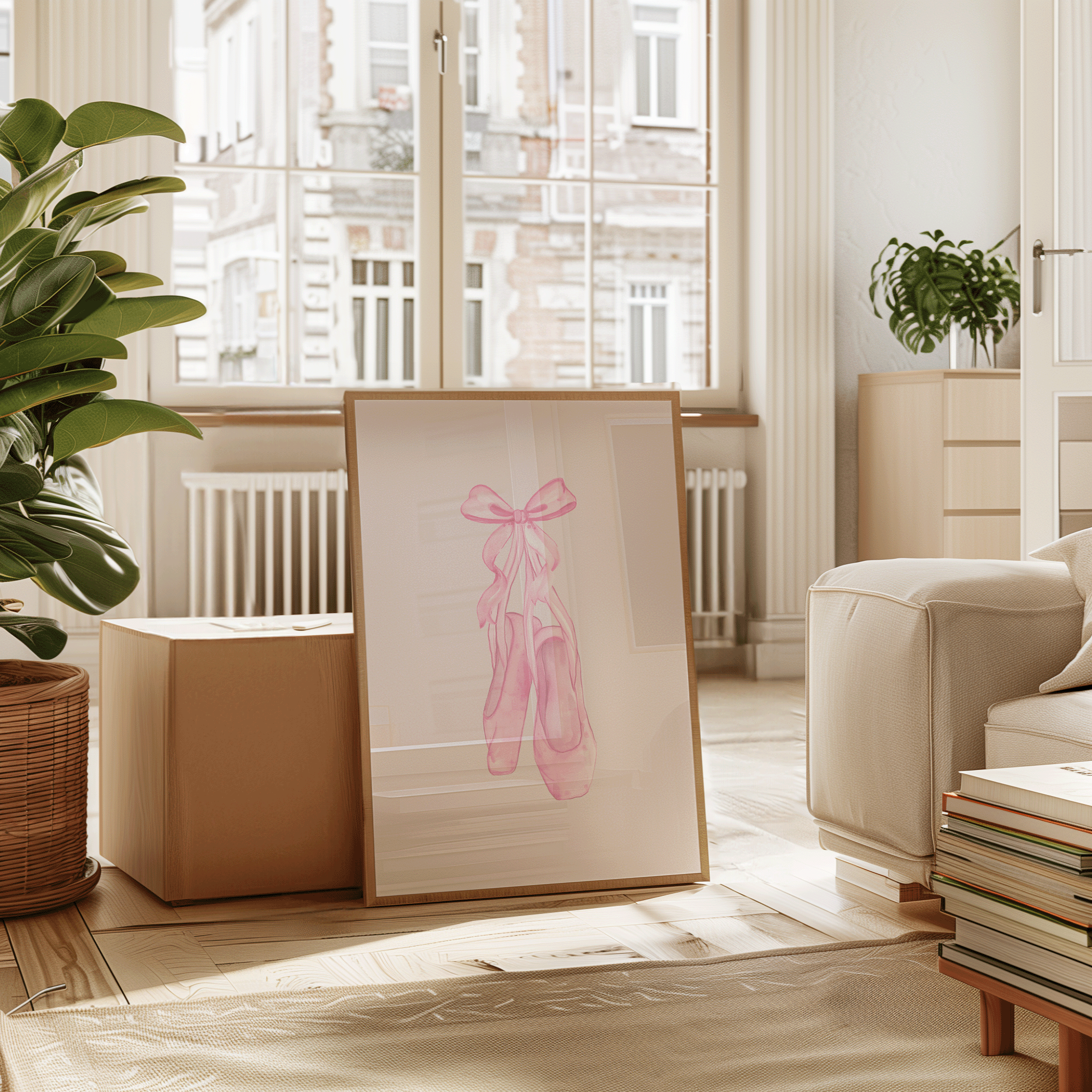 Ballet Slippers Nursery Wall Art | Canvas Art, Art Prints & Framed Canvas - Buy Wall Art