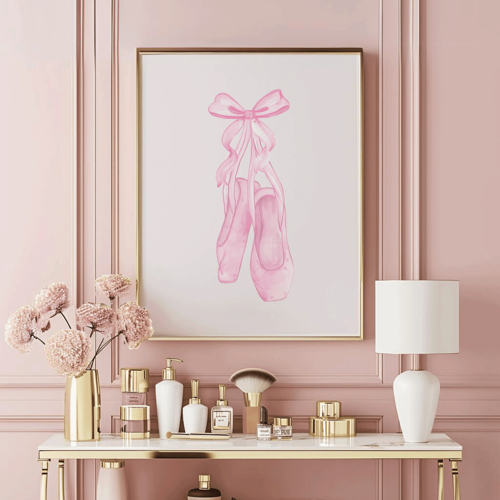 Ballet Slippers Nursery Wall Art | Canvas Art, Art Prints & Framed Canvas - Buy Wall Art