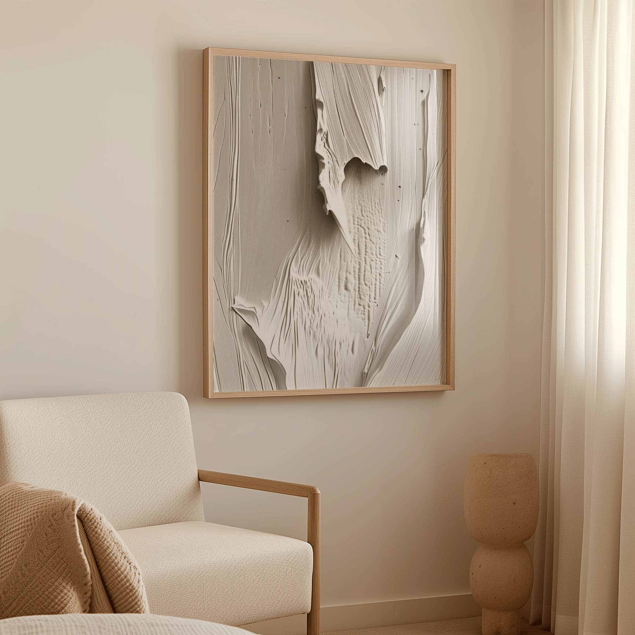 Beige White Wall Art | Canvas Art, Art Prints & Framed Canvas - Buy Wall Art