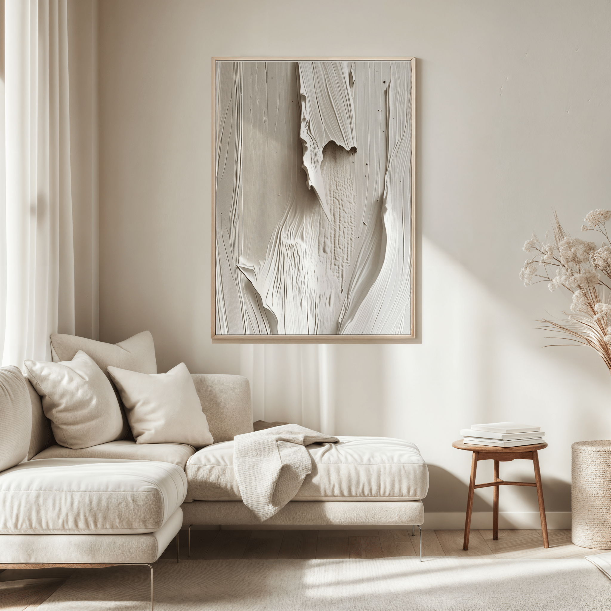 Beige White Wall Art | Canvas Art, Art Prints & Framed Canvas - Buy Wall Art