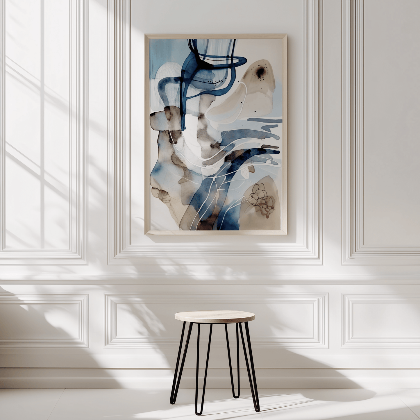 Blue White Abstract Art | Canvas Art, Art Prints & Framed Canvas - Buy Wall Art