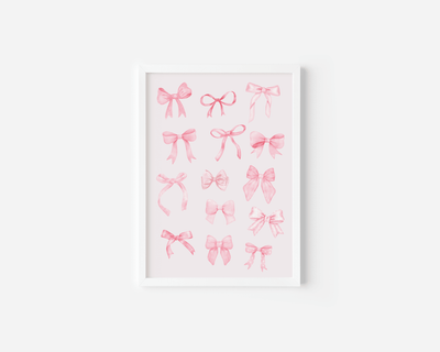 Coquette Bow Nursery Wall Art | Canvas Art, Art Prints & Framed Canvas - Buy Wall Art