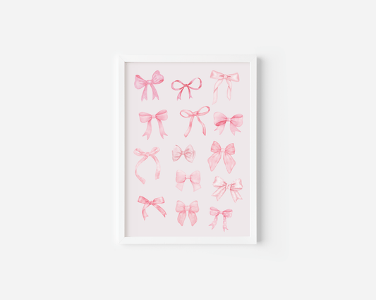 Coquette Bow Nursery Wall Art | Canvas Art, Art Prints & Framed Canvas - Buy Wall Art