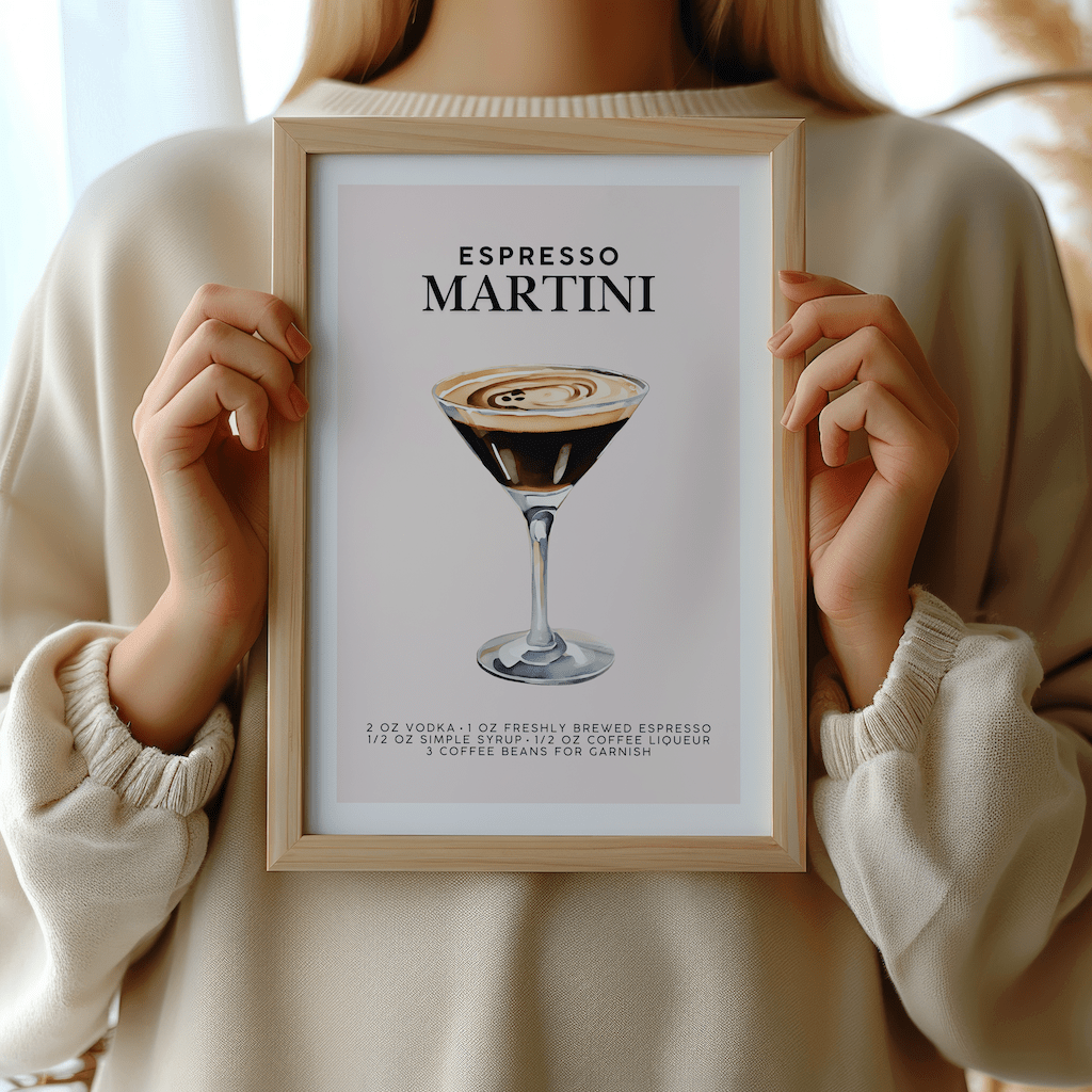 Espresso Martini Art Print | Canvas Art, Art Prints & Framed Canvas - Buy Wall Art