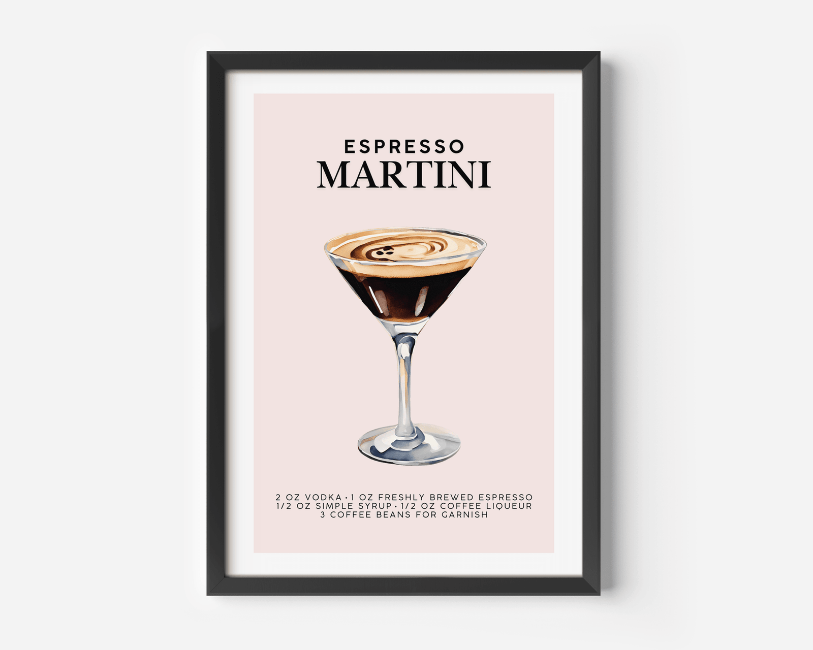 Espresso Martini Art Print | Canvas Art, Art Prints & Framed Canvas - Buy Wall Art