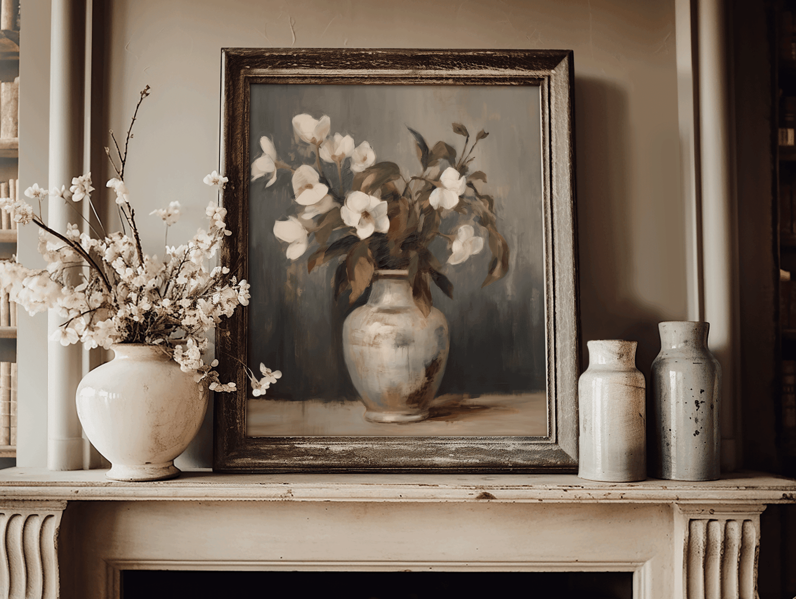 Flowers Still Life Painting | Canvas Art, Art Prints & Framed Canvas - Buy Wall Art