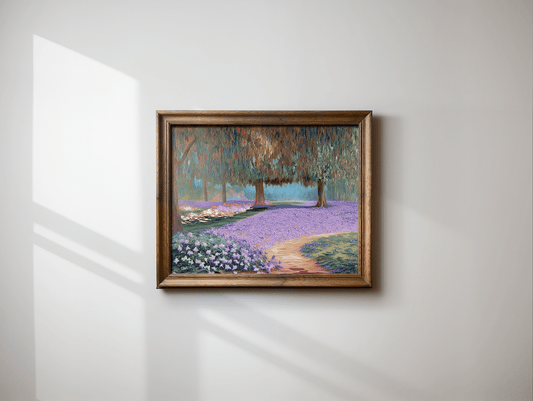 Garden with Flowers Painting | Canvas Art, Art Prints & Framed Canvas - Buy Wall Art