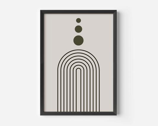 Geometric Wall Art with Arches and Circles | Canvas Art, Art Prints & Framed Canvas - Buy Wall Art