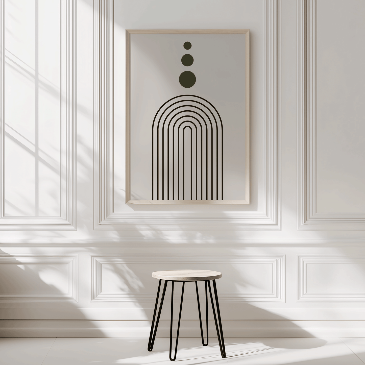 Geometric Wall Art with Arches and Circles | Canvas Art, Art Prints & Framed Canvas - Buy Wall Art