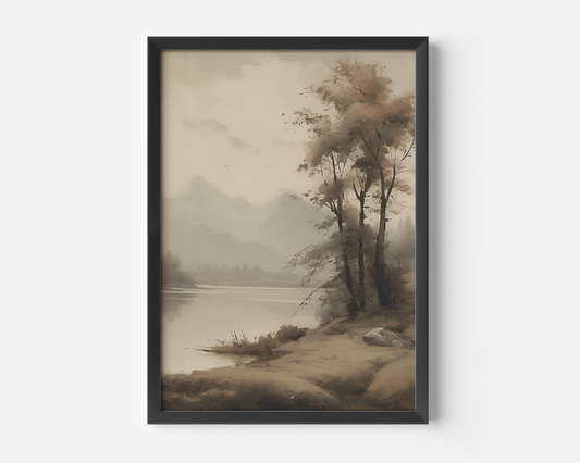Moody Vintage Landscape Wall Art | Canvas Art, Art Prints & Framed Canvas - Buy Wall Art