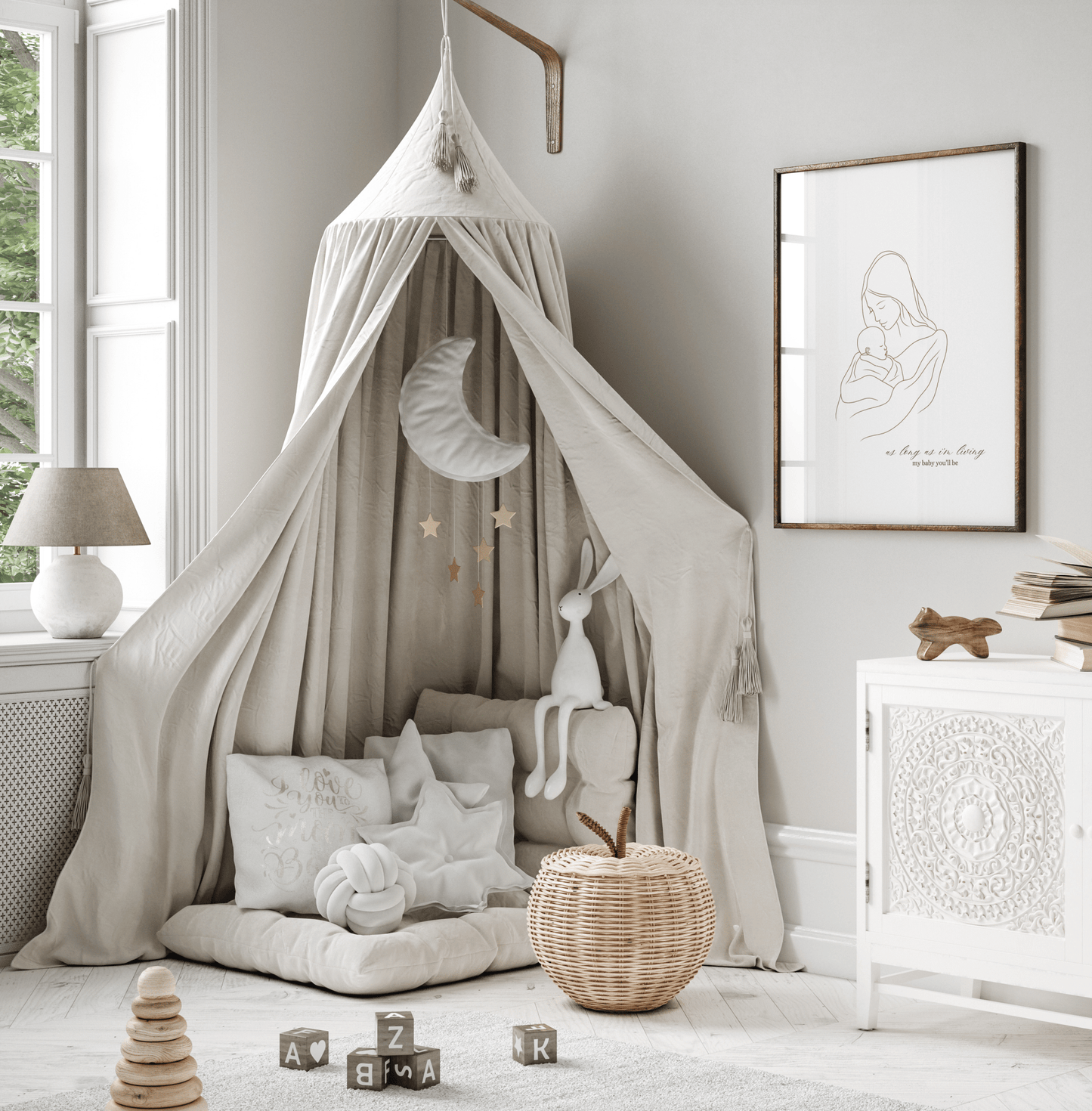 Mother and Baby Line Art for Nursery | Canvas Art, Art Prints & Framed Canvas - Buy Wall Art