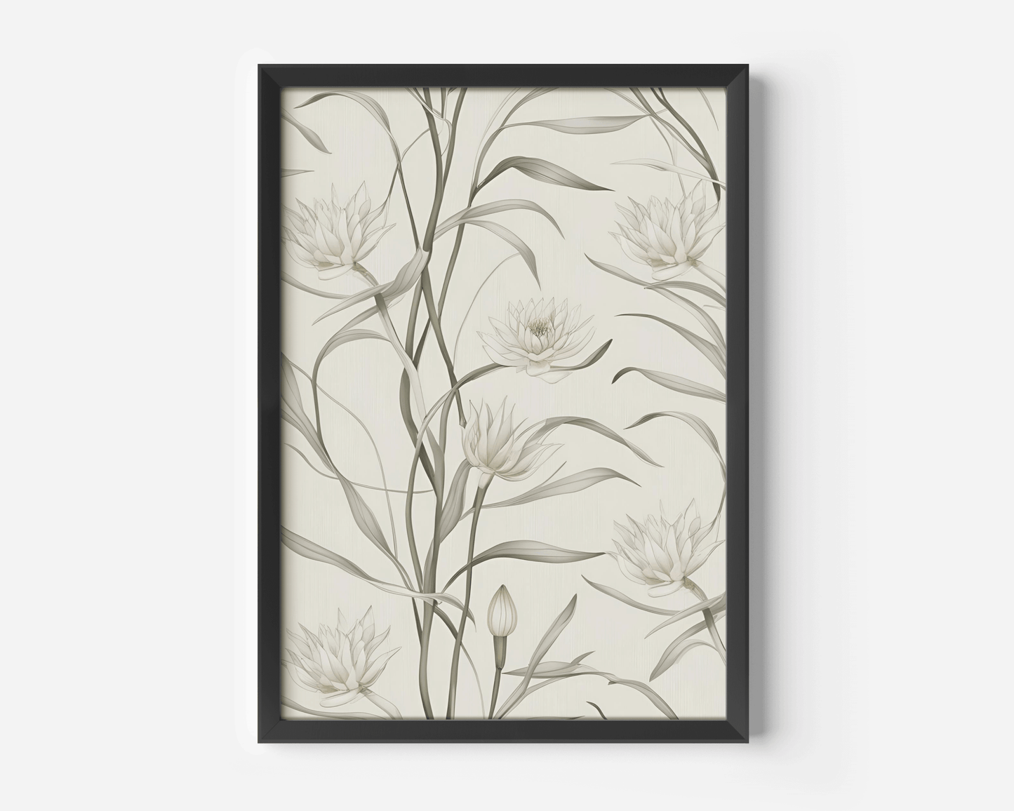Muted Sage Green Flower Wall Art | Canvas Art, Art Prints & Framed Canvas - Buy Wall Art