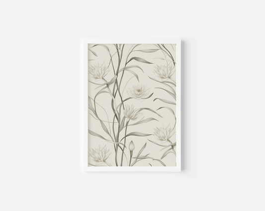 Muted Sage Green Flower Wall Art | Canvas Art, Art Prints & Framed Canvas - Buy Wall Art