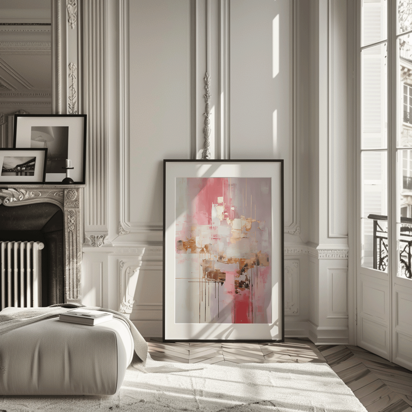 Pink and Gold Abstract Wall Art | Canvas Art, Art Prints & Framed Canvas - Buy Wall Art