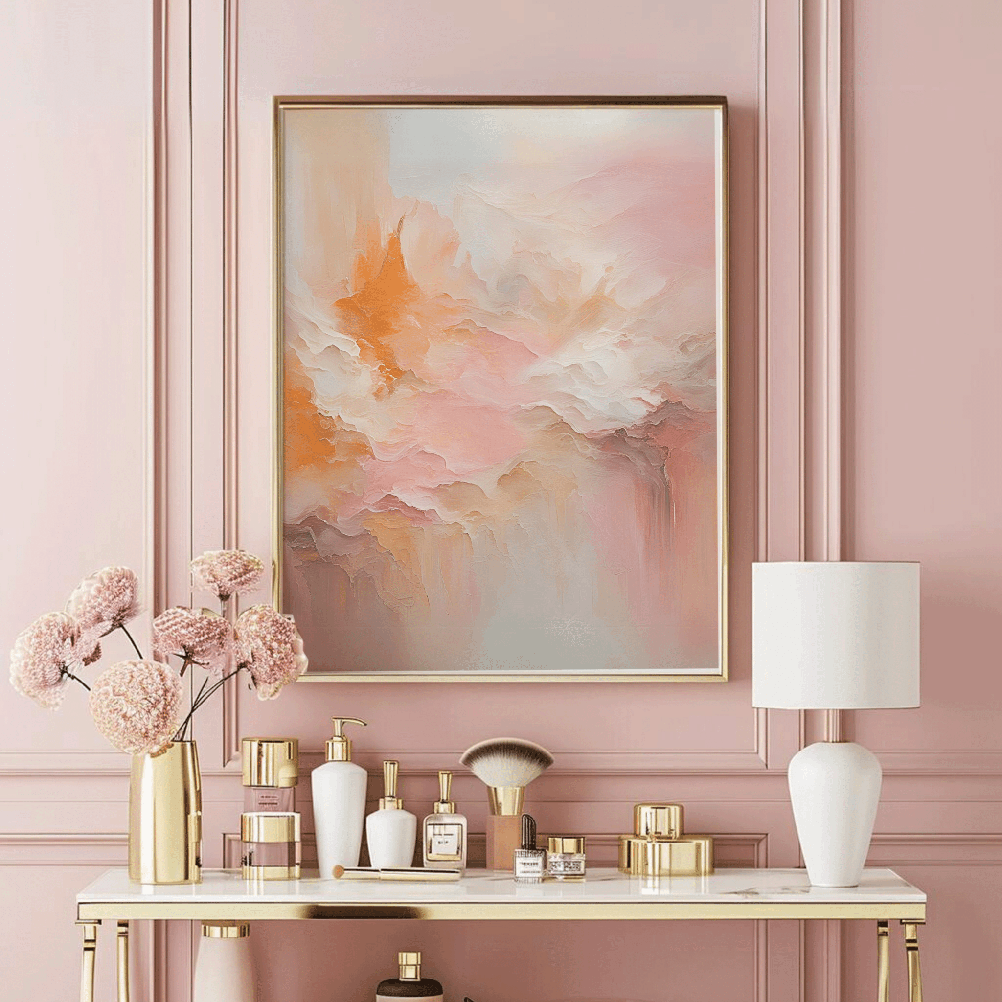 Pink and Orange Abstract Art | Canvas Art, Art Prints & Framed Canvas - Buy Wall Art
