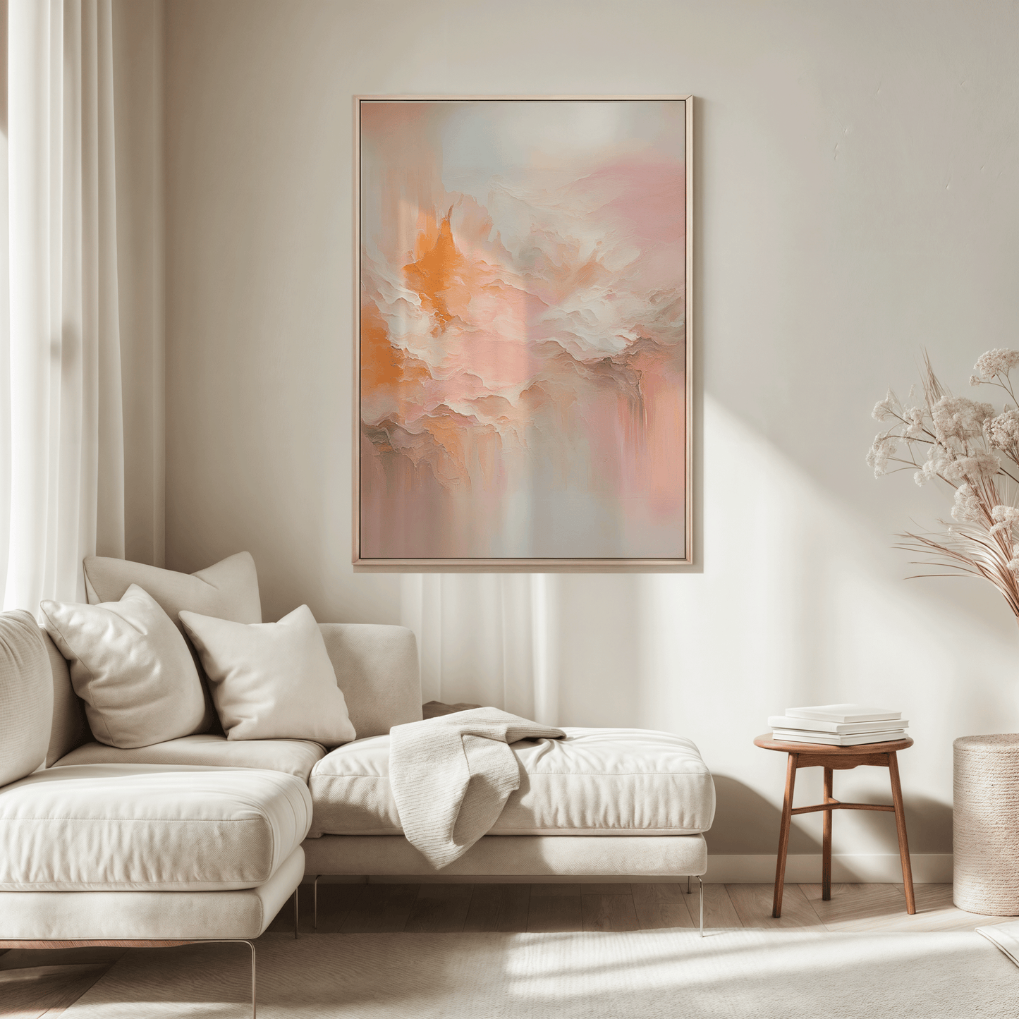 Pink and Orange Abstract Art | Canvas Art, Art Prints & Framed Canvas - Buy Wall Art