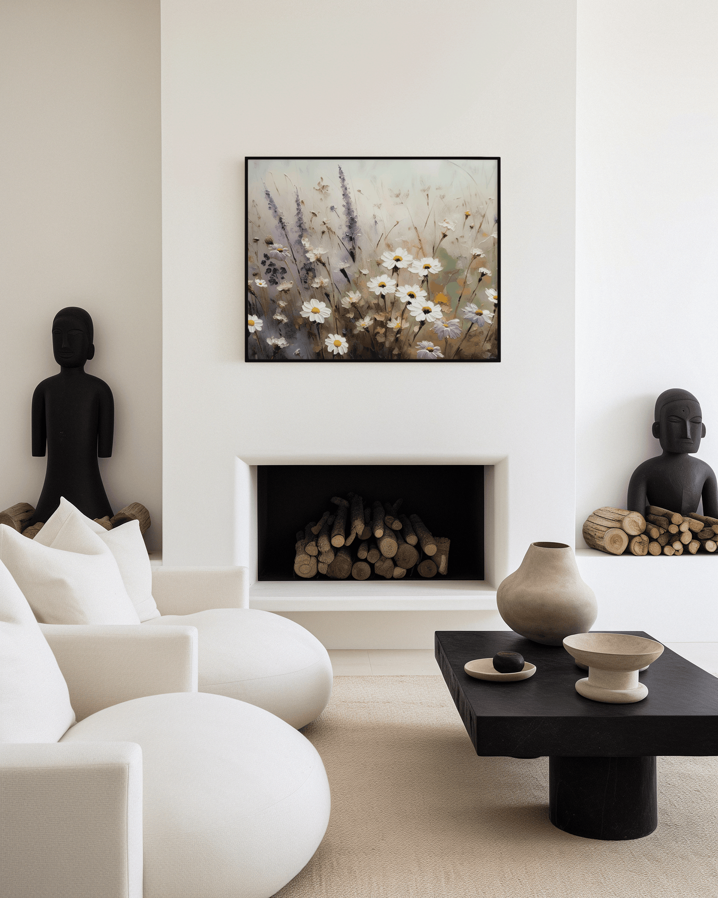 Wildflower Canvas Wall Art | Canvas Art, Art Prints & Framed Canvas, thicket wildflowers, purple white botanical flower canvas wall art, living room wall art, best wall pictures for living room